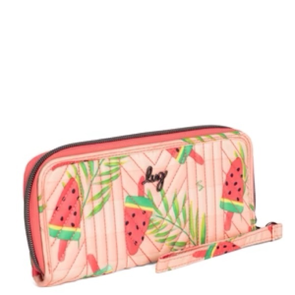 NWT Lug Straddle RFID Wallet Popsicle Pink - Picture 2 of 4